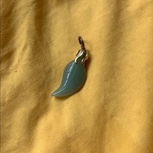 Jade Leaf Charm